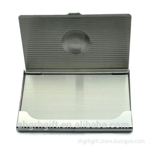 Alibaba China Supplier Eco-friendly Leather Metal Name Card Case